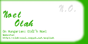 noel olah business card